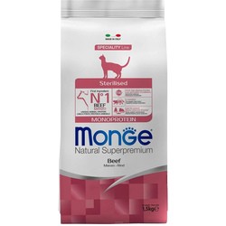 Корм для кошек Monge Speciality Line Monoprotein Sterilised Beef 1.5 kg