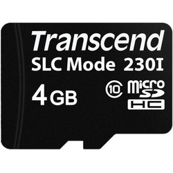 Карты памяти Transcend microSDHC SLC Mode 230I 4Gb