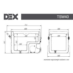 Автохолодильники DEX TSW-40