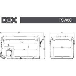 Автохолодильники DEX TSW-50