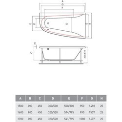 Ванна Vayer Boomerang 180x80