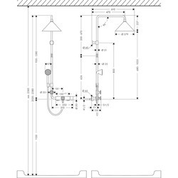 Душевые системы Axor Showers Front 26020000