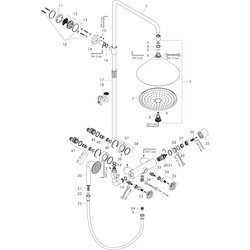 Душевые системы Axor Showers Front 26020000