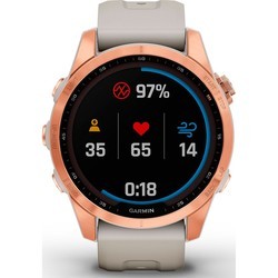 Смарт часы и фитнес браслеты Garmin Fenix 7S Solar (розовый)