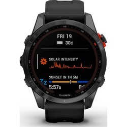 Смарт часы и фитнес браслеты Garmin Fenix 7S Solar (серый)