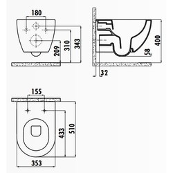 Унитазы Creavit Free FE322-00CB00E-0000