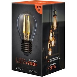 Лампочки REXANT GL45 9.5W 2700K E27 604-131 10 pcs