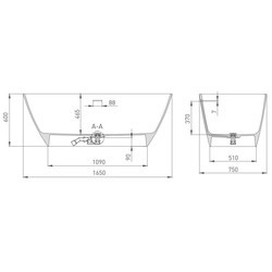 Ванны Salini Sofia 165x75 S-Stone 102521M