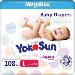 Подгузники (памперсы) Yokosun Diapers L / 108 pcs