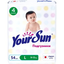 Подгузники (памперсы) YourSun Diapers L / 54 pcs