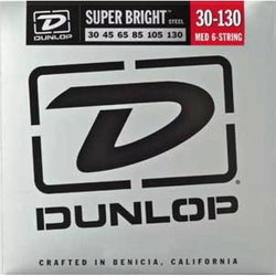 Струны Dunlop Super Bright Nickel Wound 6-String Bass 30-130