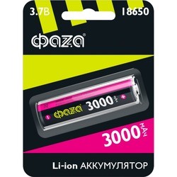 Аккумулятор / батарейка FAZA 1x18650 3000 mAh