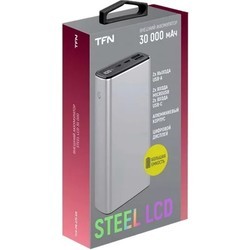 Powerbank аккумулятор TFN Steel LCD 30000