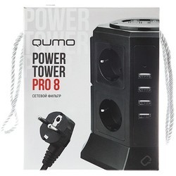 Сетевой фильтр / удлинитель Qumo Power Tower Pro 8SP4U (P-0002)