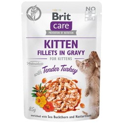 Корм для кошек Brit Care Kitten Pouch Fillets in Gravy Tender Turkey 0.08 kg