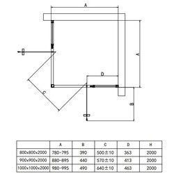 Душевая кабина RGW Stilvoll SV-33 90x90 06323399-11