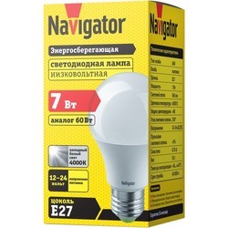 Лампочка Navigator NLL-A60-7-12/24-4K-E27