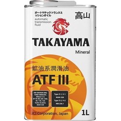 Трансмиссионное масло TAKAYAMA ATF III 1L