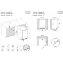 Винный шкаф Dunavox Flow DAUF-45.125DOP.TO