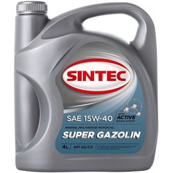 Моторное масло Sintec Super Gazolin 15W-40 4L