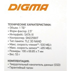 SSD Digma DGSR2001TS93T