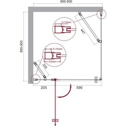 Душевые кабины BelBagno ETNA-A-12-90-C-Cr