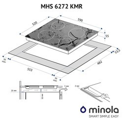 Варочные поверхности Minola MHS 6272 KMR