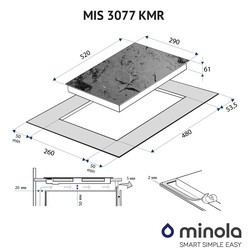 Варочные поверхности Minola MIS 3077 KMR