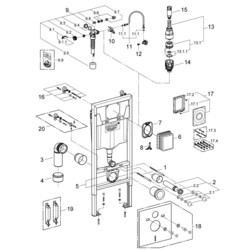 Инсталляции для туалета Grohe Solido 38728001