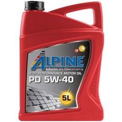Моторные масла Alpine PD 5W-40 5L