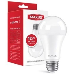Лампочки Maxus 1-LED-778 A60 12W 4100K E27