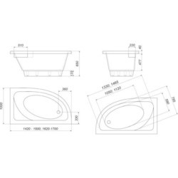 Ванны Rock Design Laguna L 162x100 1LL162100