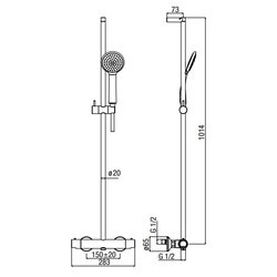 Душевые системы ALPI Joy BC 11151 CR