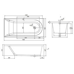 Ванны Ventospa Spirit 150x70 SPR150.070