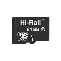 Карты памяти Hi-Rali microSDXC class 10 UHS-I 64Gb