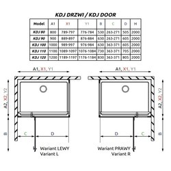 Душевые кабины Radaway Essenza Pro KDJ 110Rx110