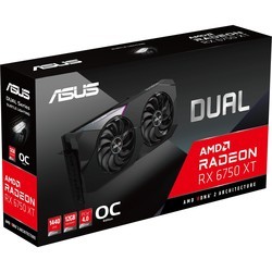 Видеокарты Asus Radeon RX 6750 XT Dual OC