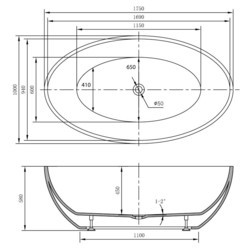 Ванны MASSI Wide 175x100 MSWA-6834