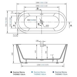 Ванны MASSI Thermo 160x75 MSWA-812160