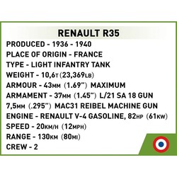 Конструкторы COBI Renault R35 2553