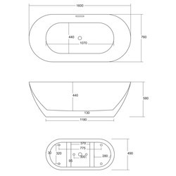 Ванны Corsan Olvena 170x75 E-041XL