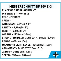 Конструкторы COBI Messerschmitt Bf 109 E-3 5727