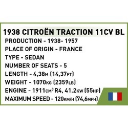 Конструкторы COBI Citroen Traction 11CVBL 2266