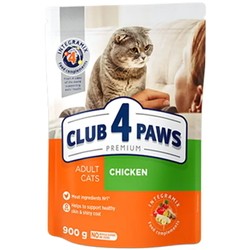 Корм для кошек Club 4 Paws Adult Chicken Fillet 0.9 kg