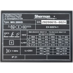 Сварочные аппараты Sherman MIG 200 HD