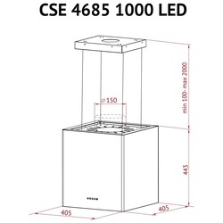 Вытяжки Perfelli CSE 4685 I 1000 LED