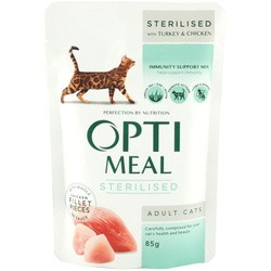 Корм для кошек Optimeal Adult Sterilised with Turkey Pouch 0.08 kg
