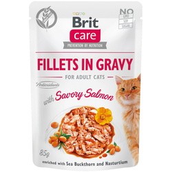 Корм для кошек Brit Care Fillets in Gravy with Savory Salmon 0.08 kg