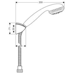 Душевые системы Hansgrohe Club 3 Porter Set 27585000