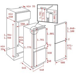 Встраиваемые холодильники Teka CI3 342